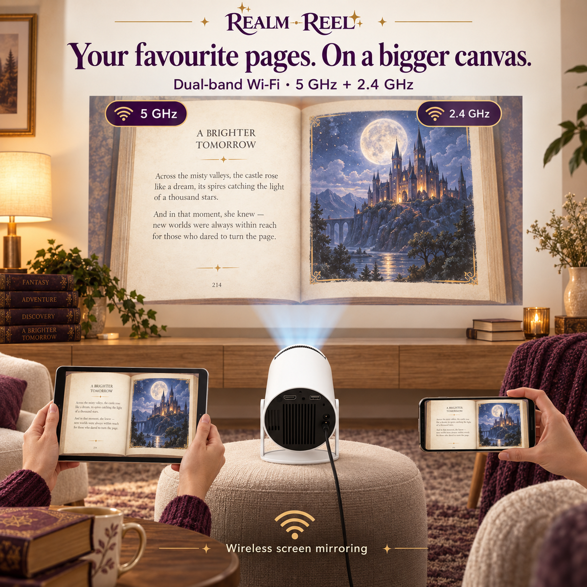 Realm Reel™ Projector