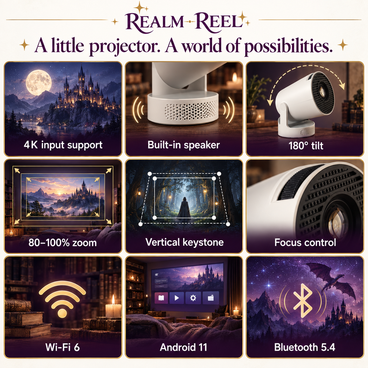 Realm Reel™ Projector